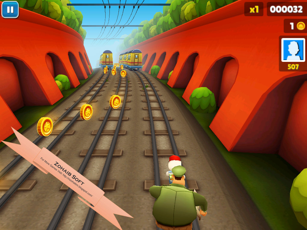 play subway surfers on laptop