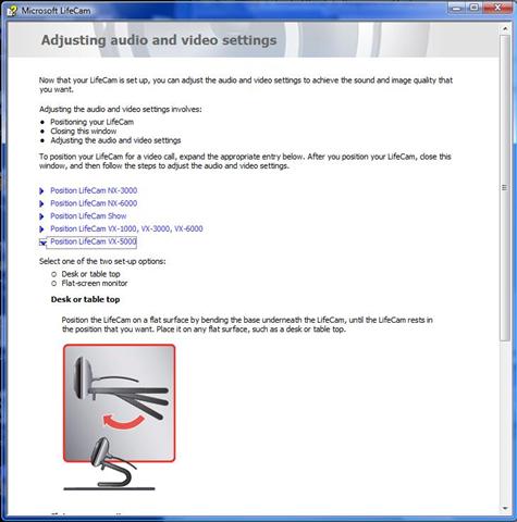microsoft webcam vx 5000 software